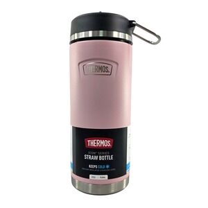 Thermos Icon Series 32oz Straw Bottle Pink Stainless Steel Vacuum‎ Insulated